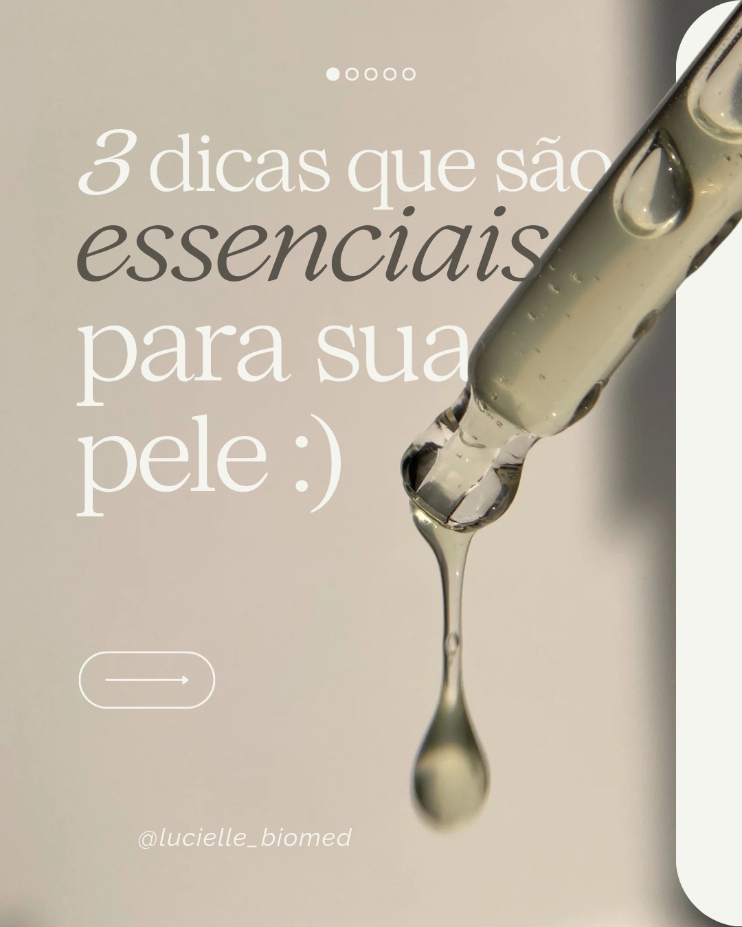 Ativo em sérum utilizado nos protocolos de cuidado com a pele