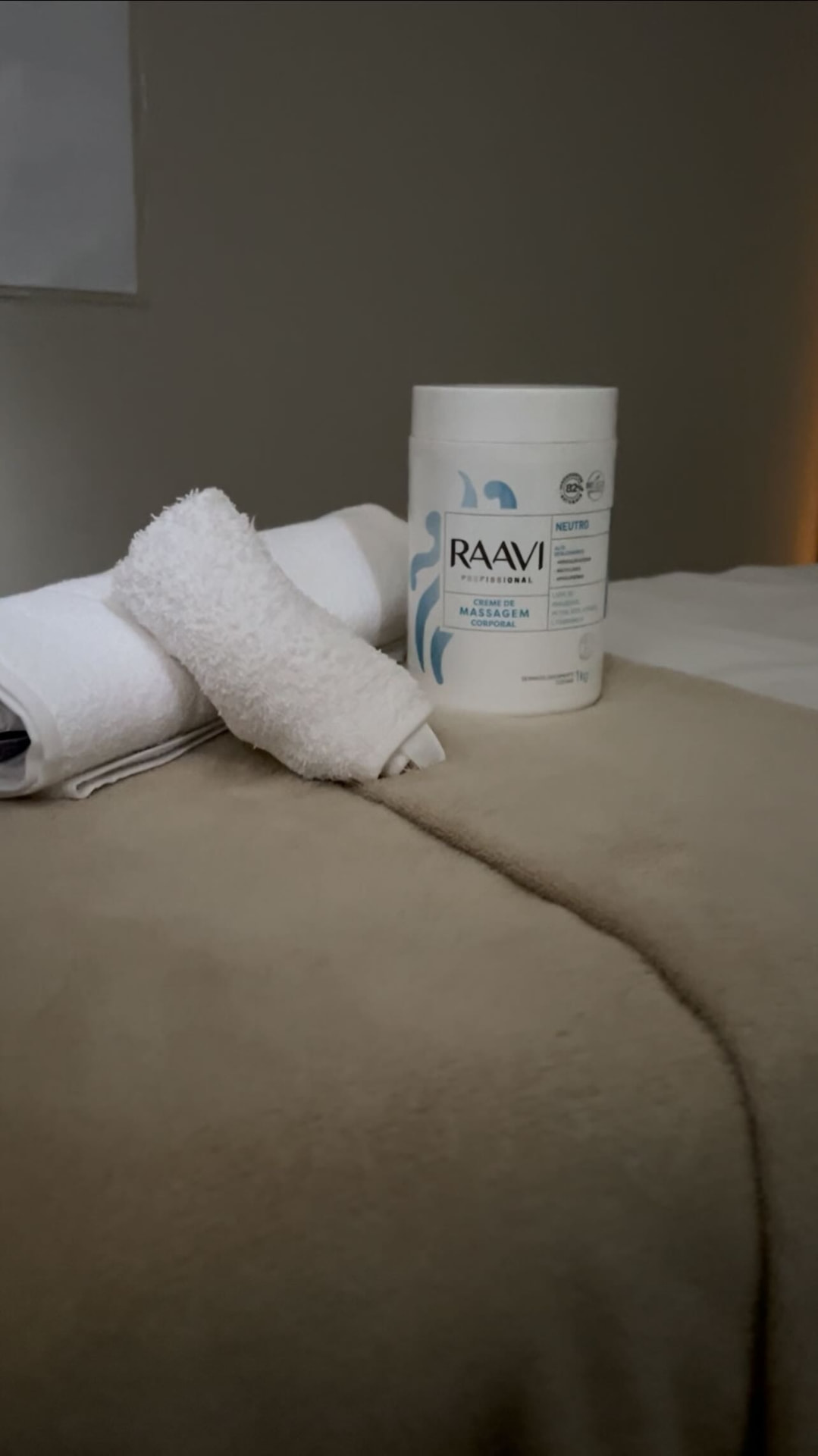 Maca preparada para atendimento corporal na clínica