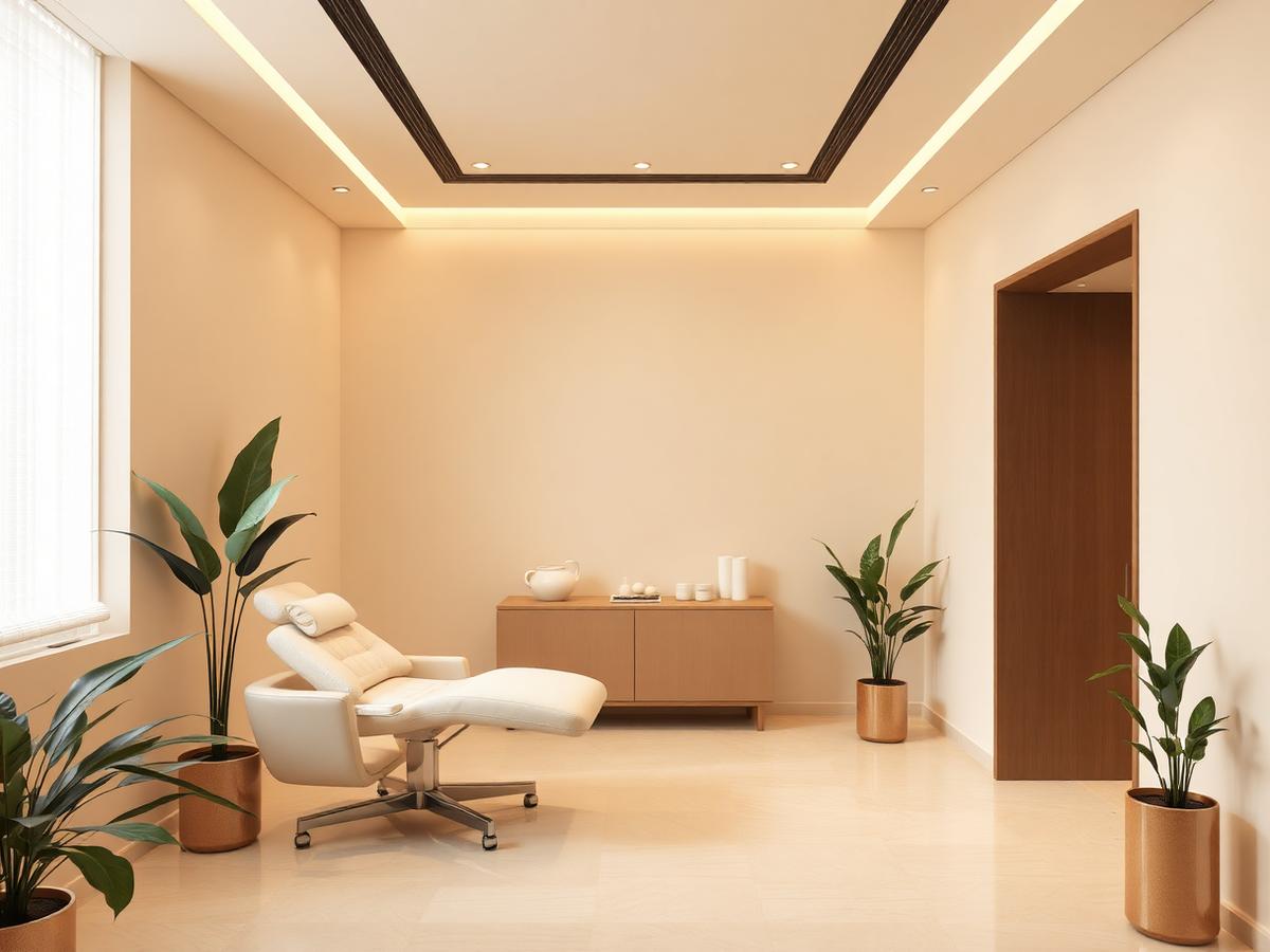 Sala de atendimento da clínica